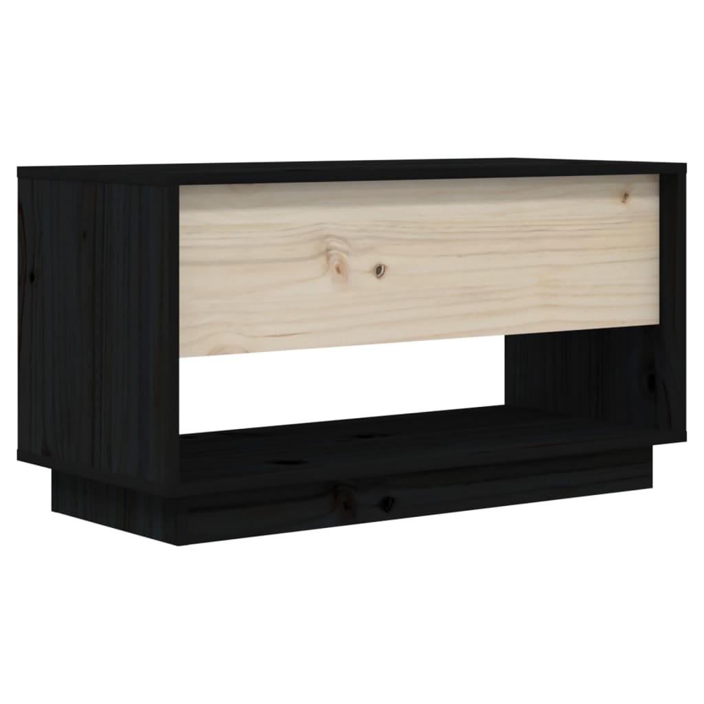 Meuble TV 74x34x40 cm en bois de pin massif