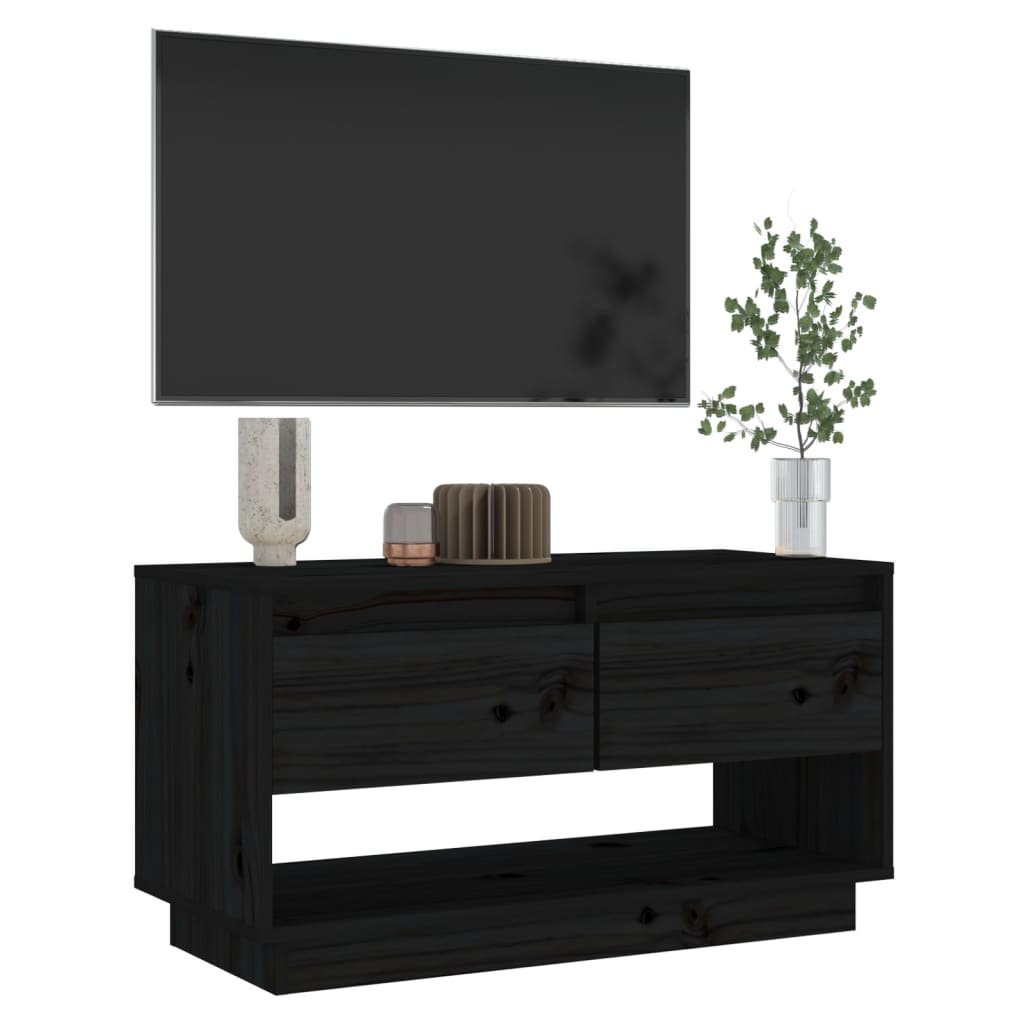 Tv-meubel 74x34x40 cm massief grenenhout