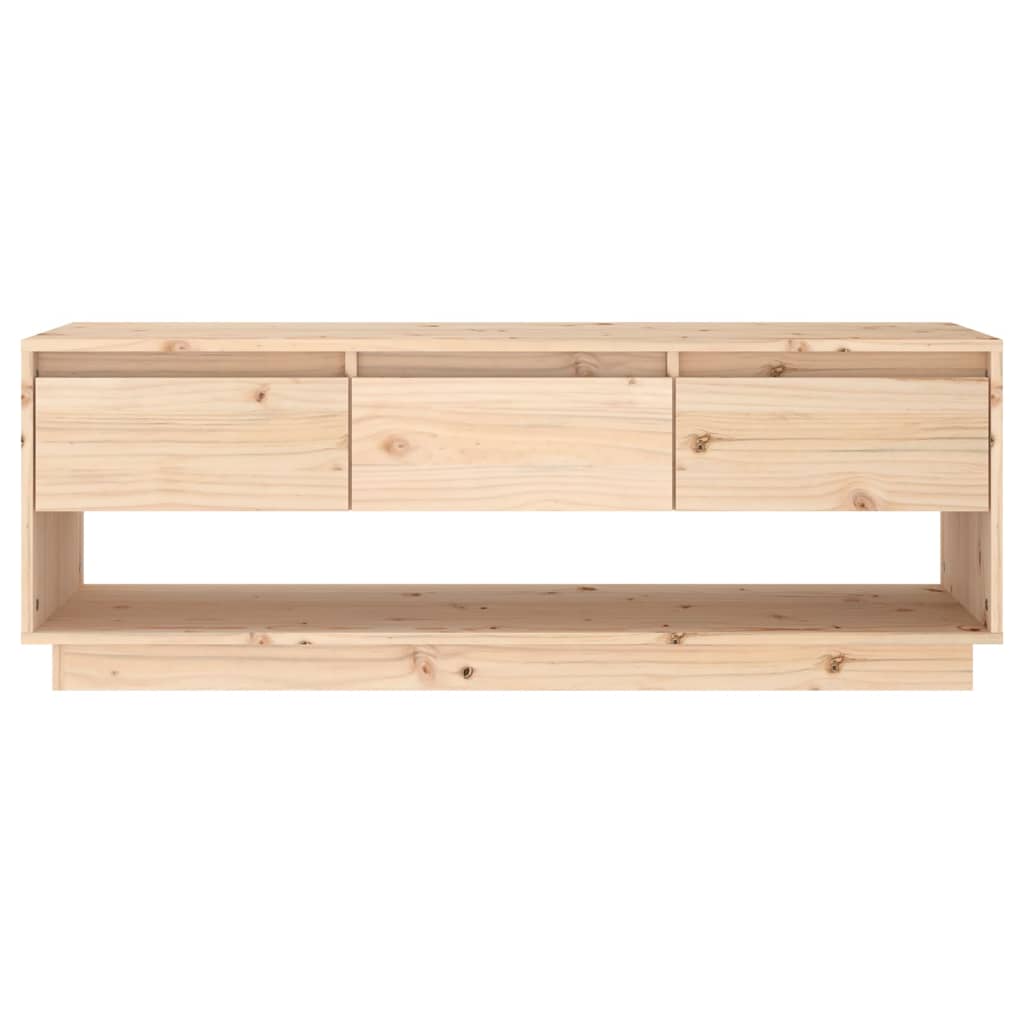 Meuble TV 110,5x34x40 cm en bois de pin massif