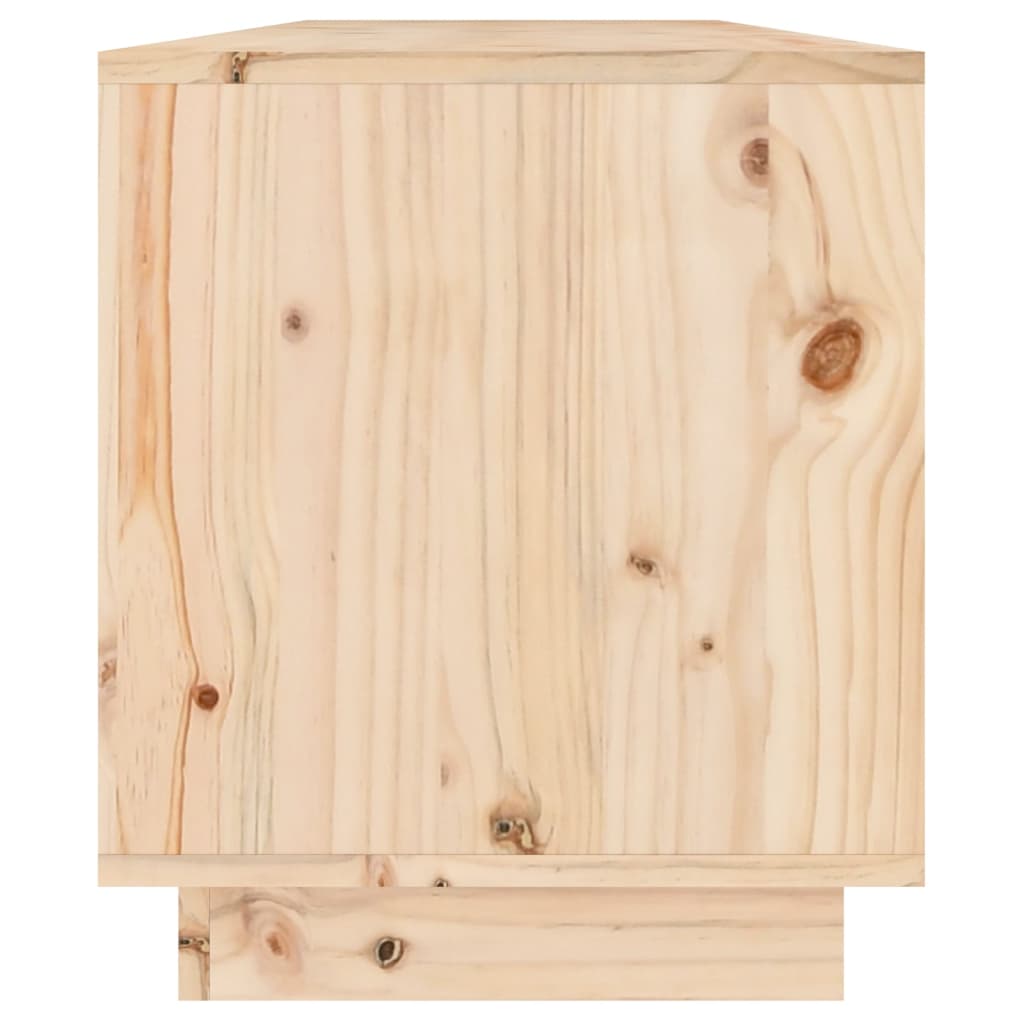 Meuble TV 110,5x34x40 cm en bois de pin massif