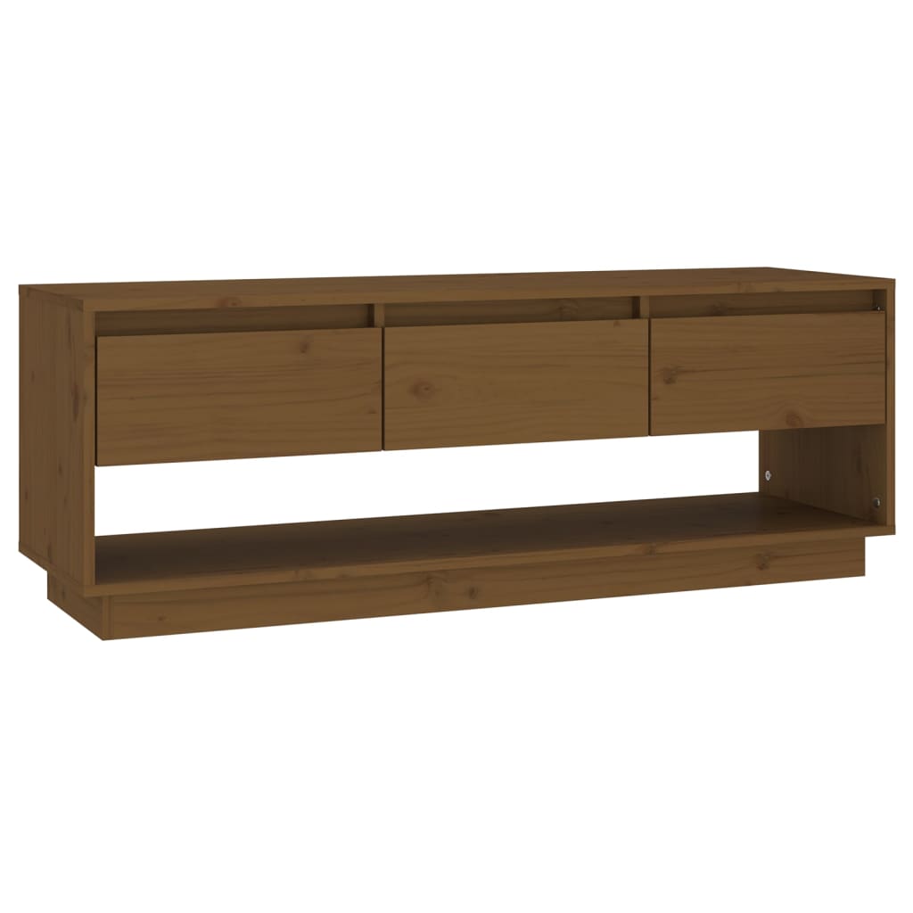 Tv-meubel 110,5x34x40 cm massief grenenhout