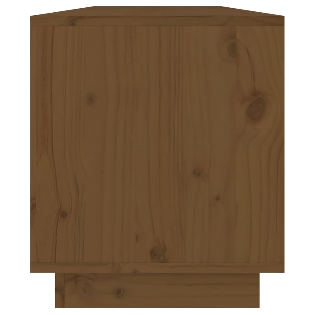 Meuble TV 110,5x34x40 cm en bois de pin massif