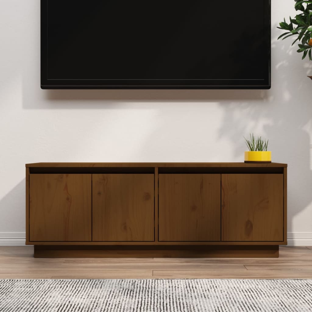 Tv-meubel 110x34x40 cm massief grenenhout