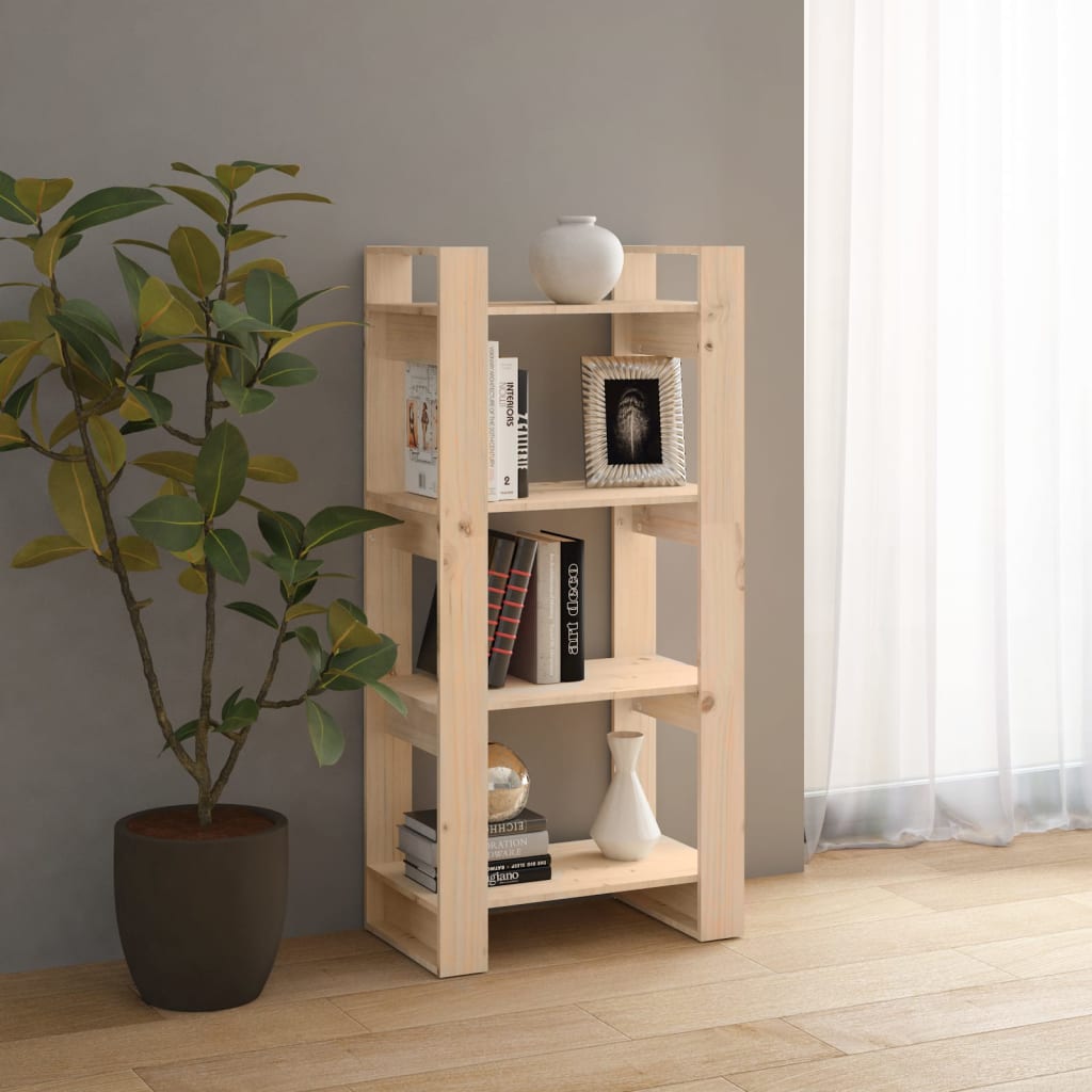 Boekenkast/kamerscherm 60x35x125 cm massief hout