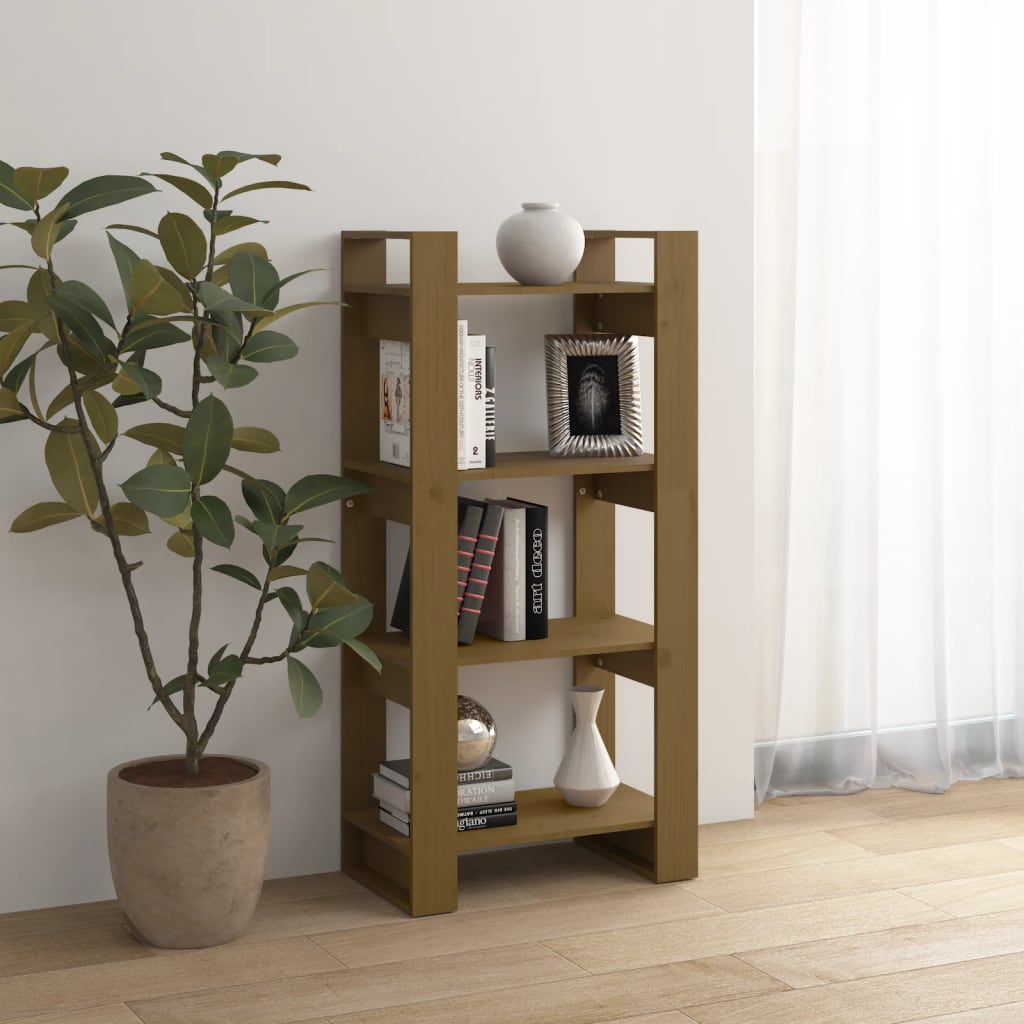 Boekenkast/kamerscherm 60x35x125 cm massief hout