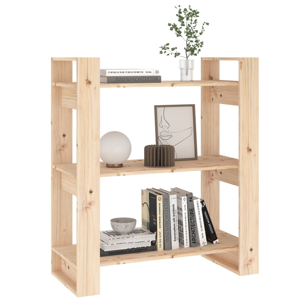 Boekenkast/kamerscherm 80x35x91 cm massief grenenhout