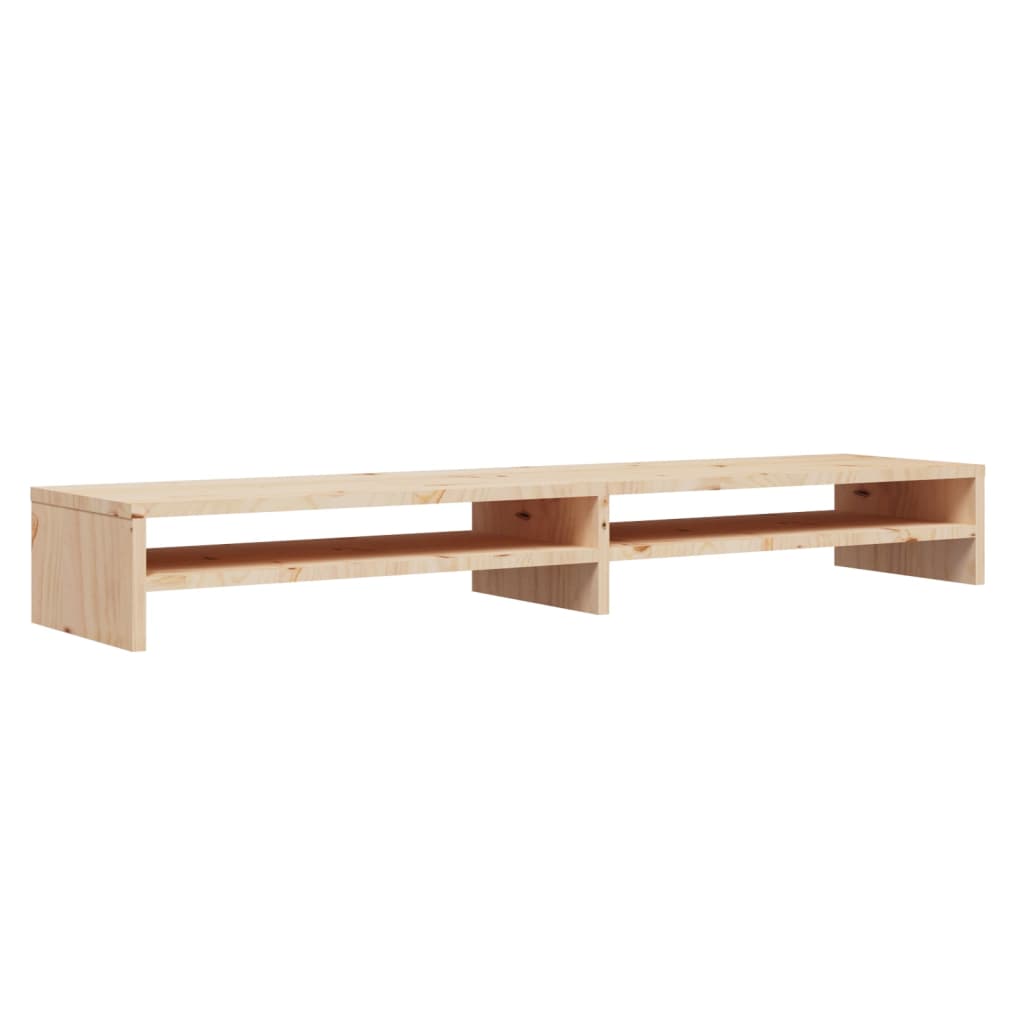 Monitorstandaard 100x24x13 cm massief grenenhout