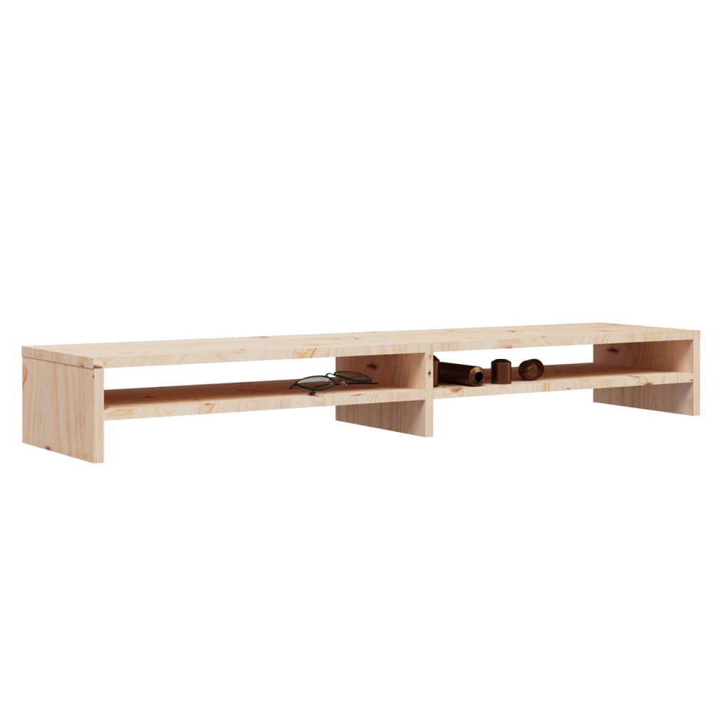 Monitorstandaard 100x24x13 cm massief grenenhout