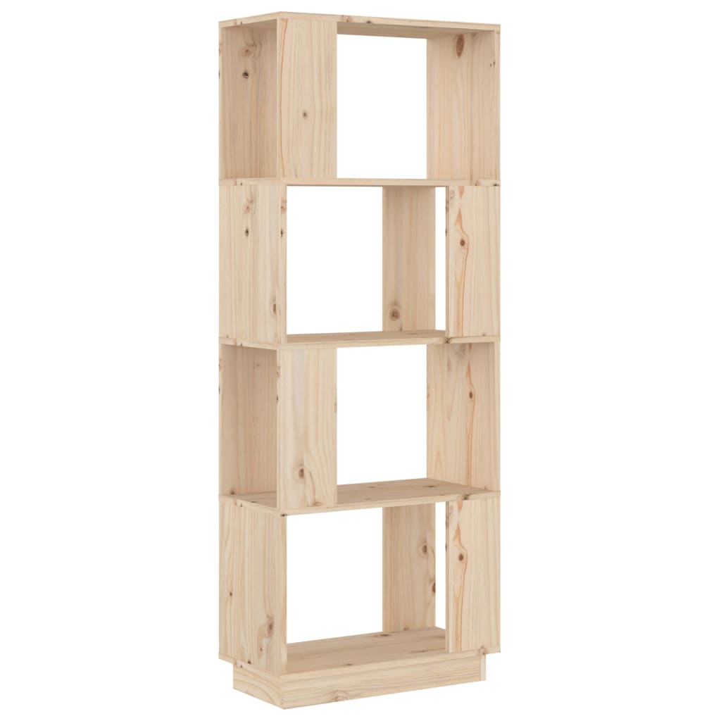 Bibliothèque/paravent 51x25x132 cm en bois de pin massif