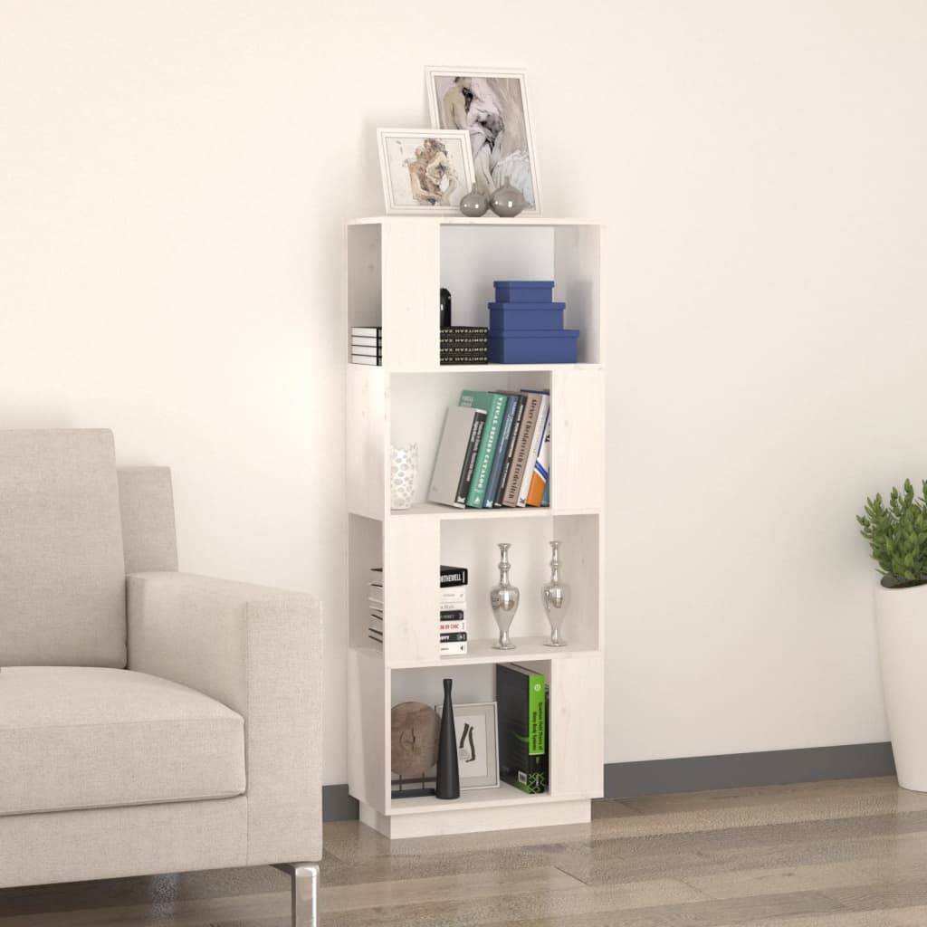 Boekenkast/kamerscherm 51x25x132 cm massief grenenhout