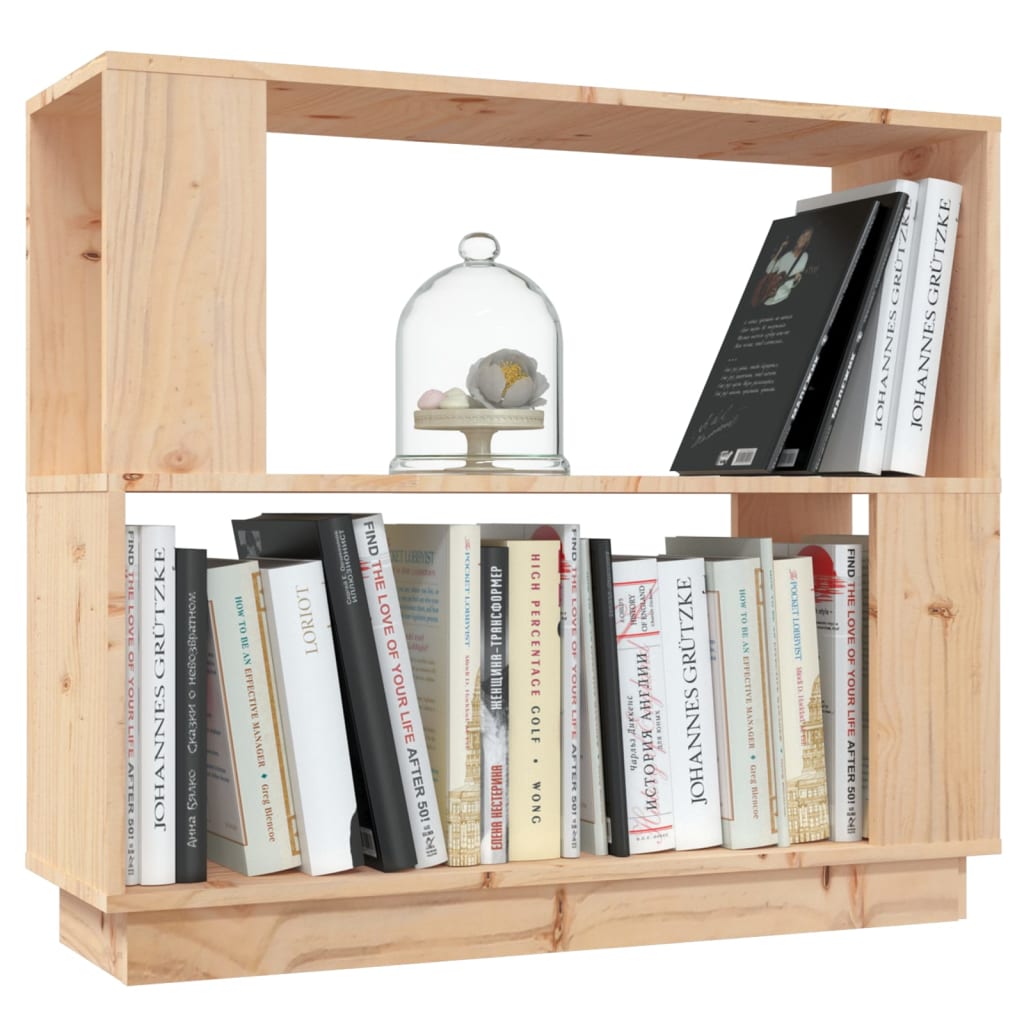 Boekenkast/kamerscherm 80x25x70 cm massief grenenhout