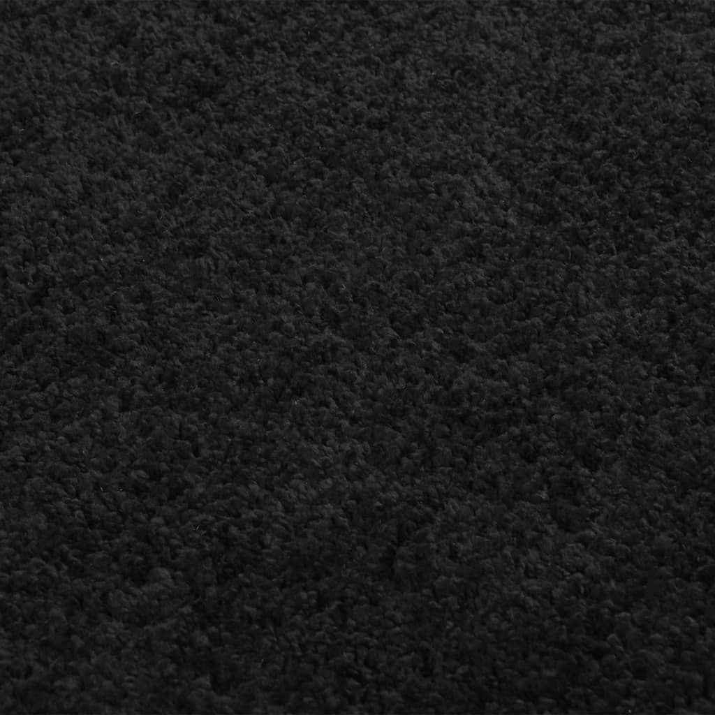 Tapis shaggy poils longs 160x230 cm coloris anthracite