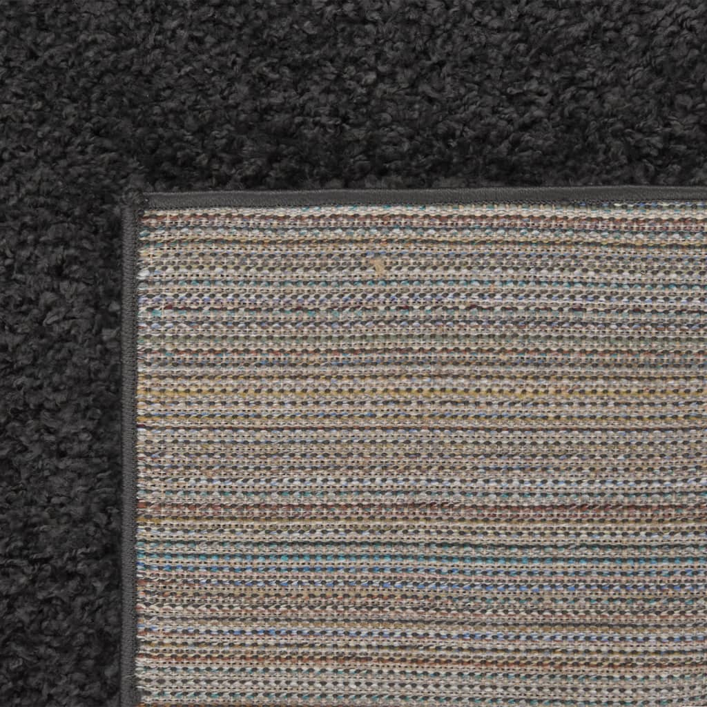 Tapis shaggy poils longs 160x230 cm anthracite