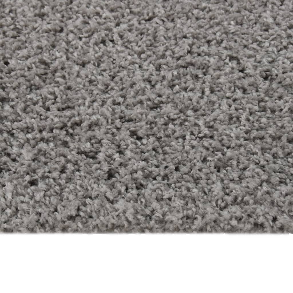 Tapis shaggy poils longs 160x230 cm coloris anthracite