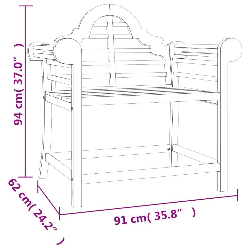 Chaises de jardin 2 pcs 91x62x94 cm bois de teck massif