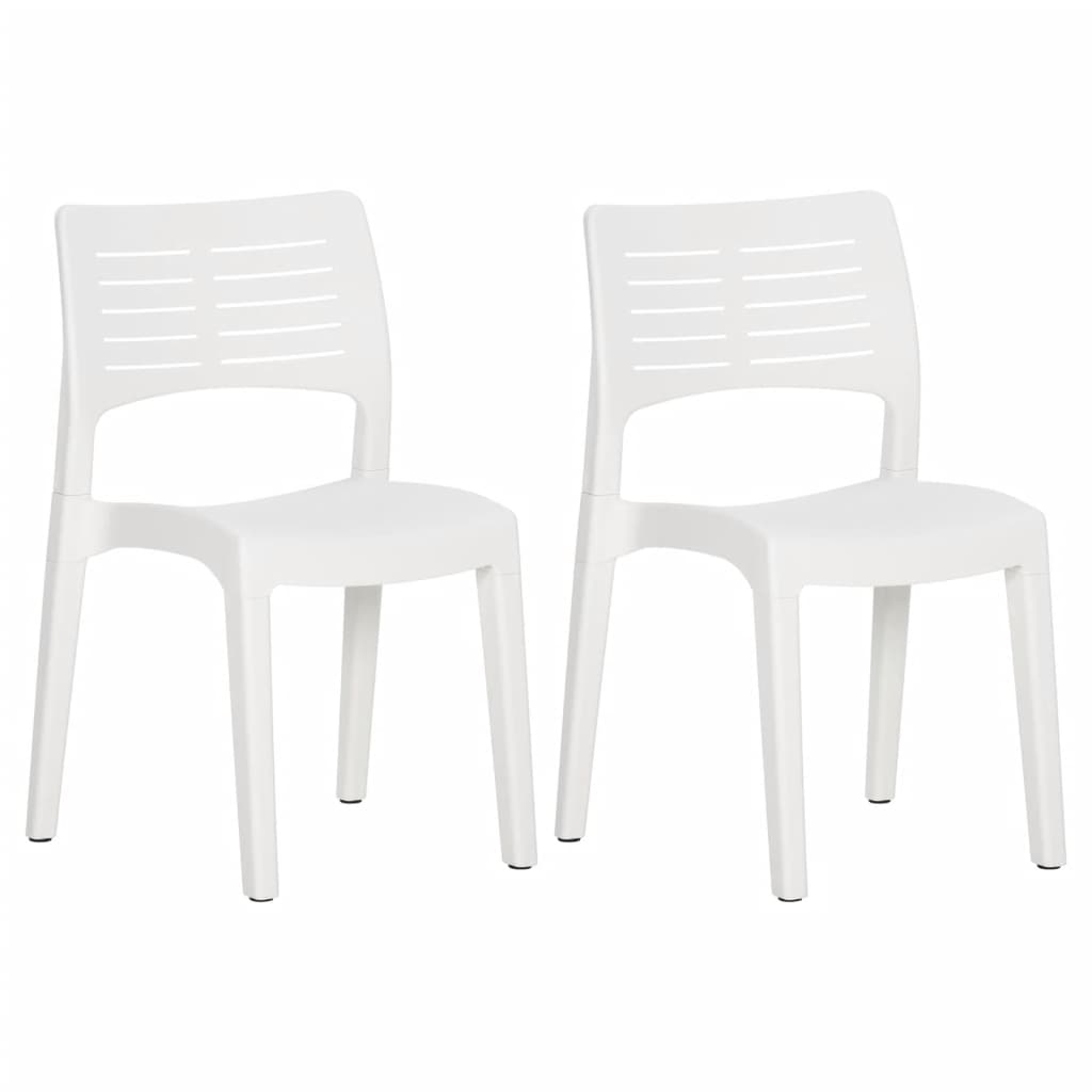 Chaises de jardin 2 pcs polypropylène