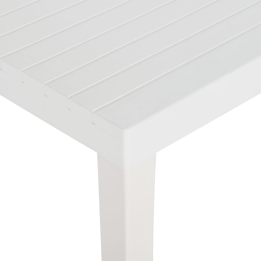 Tuintafel 220x90x72 cm polypropeen wit