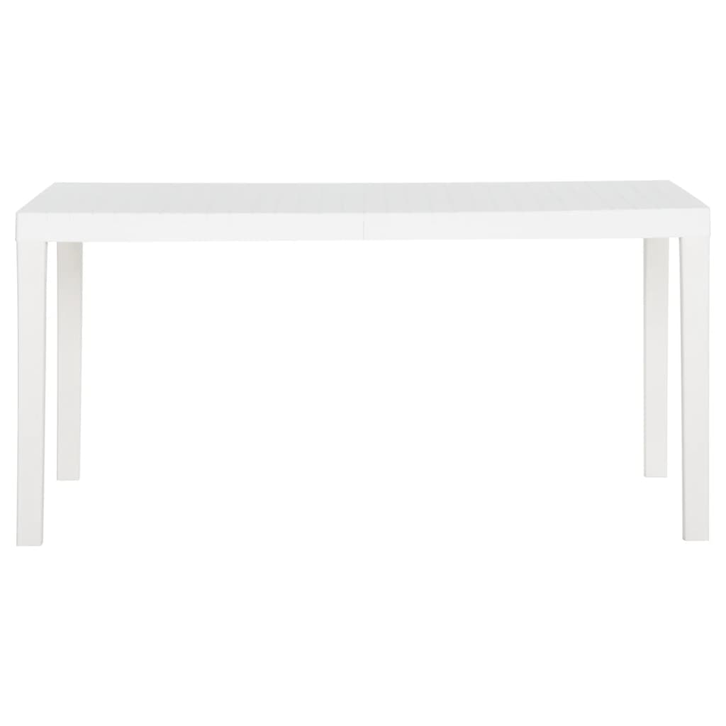 Tuintafel 150x90x72 cm polypropeen wit