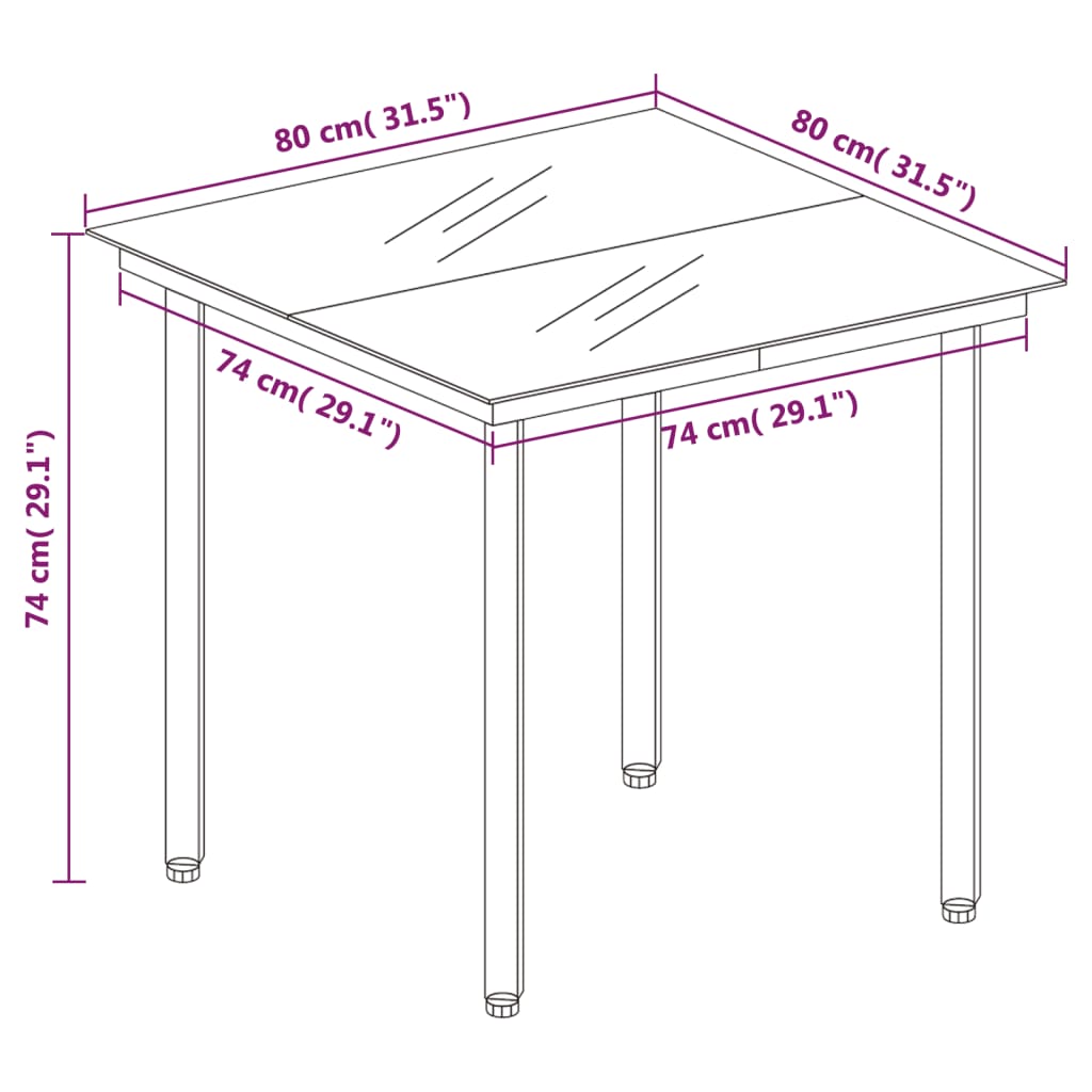 Ensemble de jardin 9 pièces