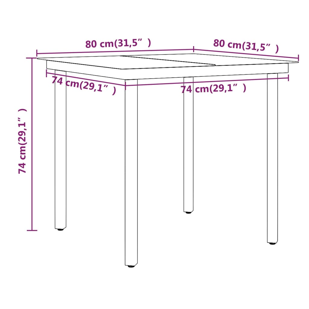 Ensemble de jardin 3 pièces avec coussins