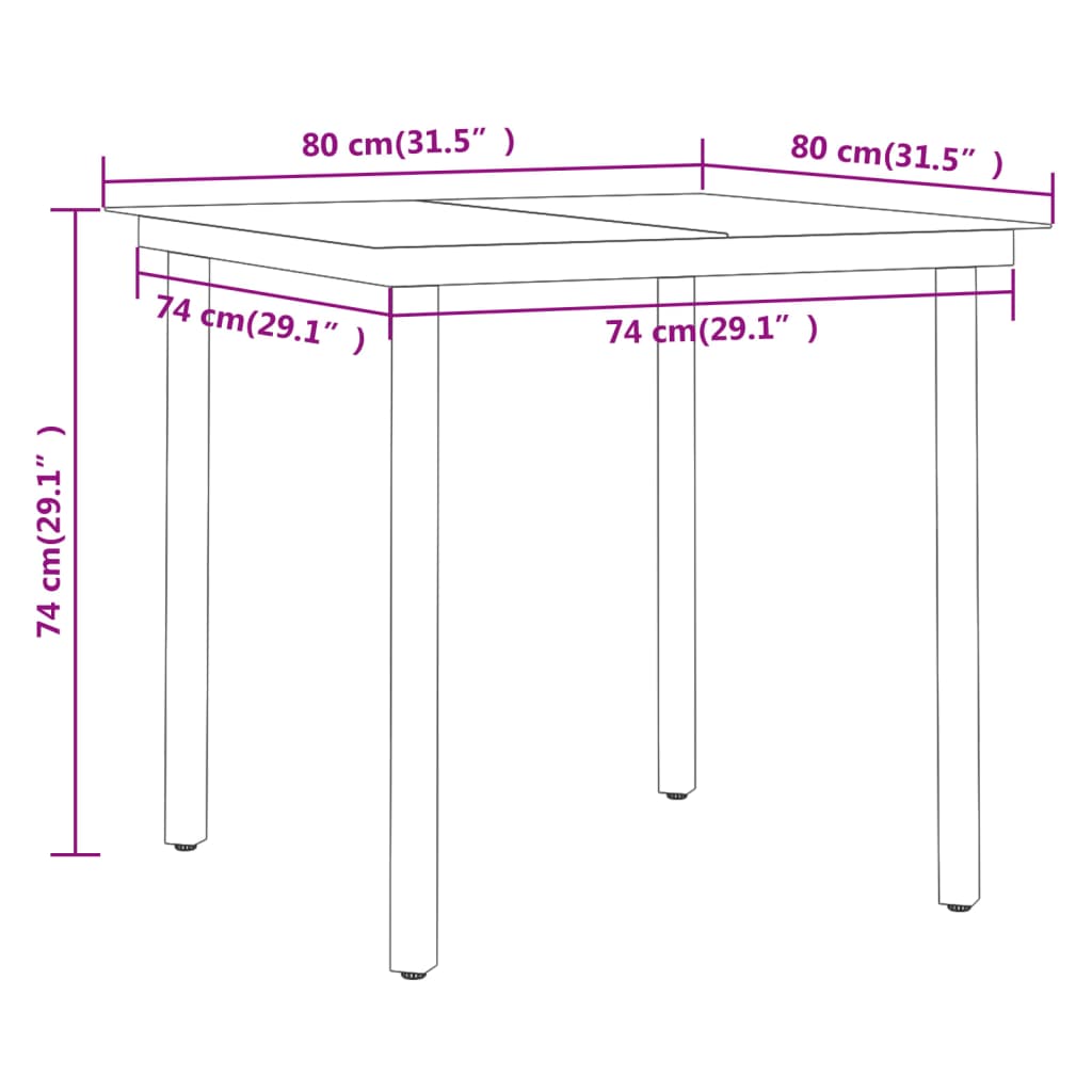 Ensemble de jardin 7 pièces avec coussins, gris