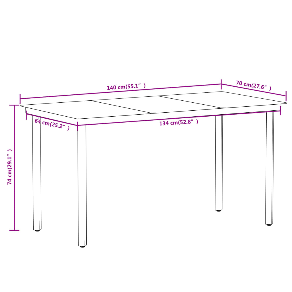 Ensemble de jardin 9 pièces