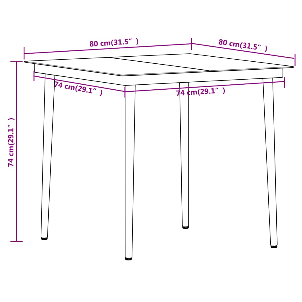 Ensemble de jardin 9 pièces