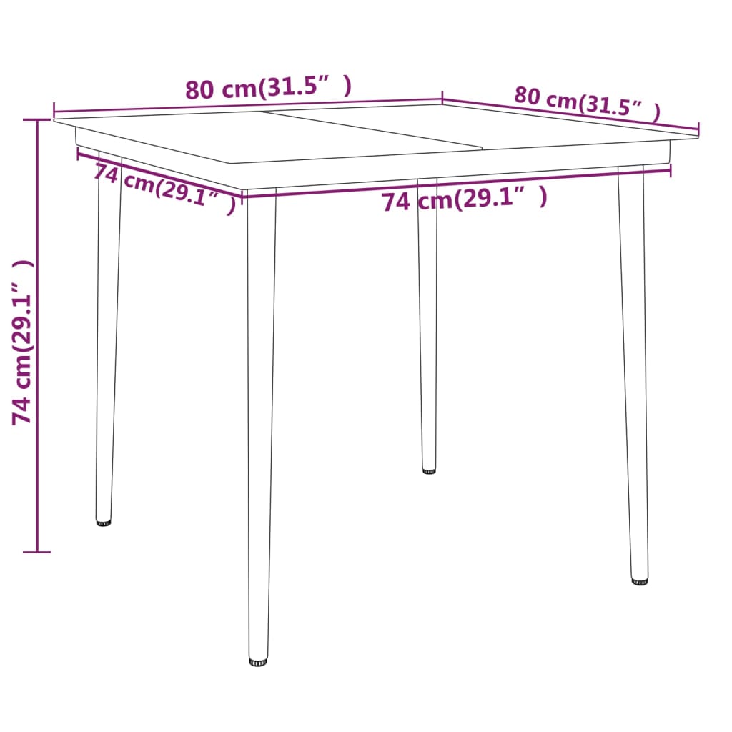 Ensemble de jardin 3 pièces