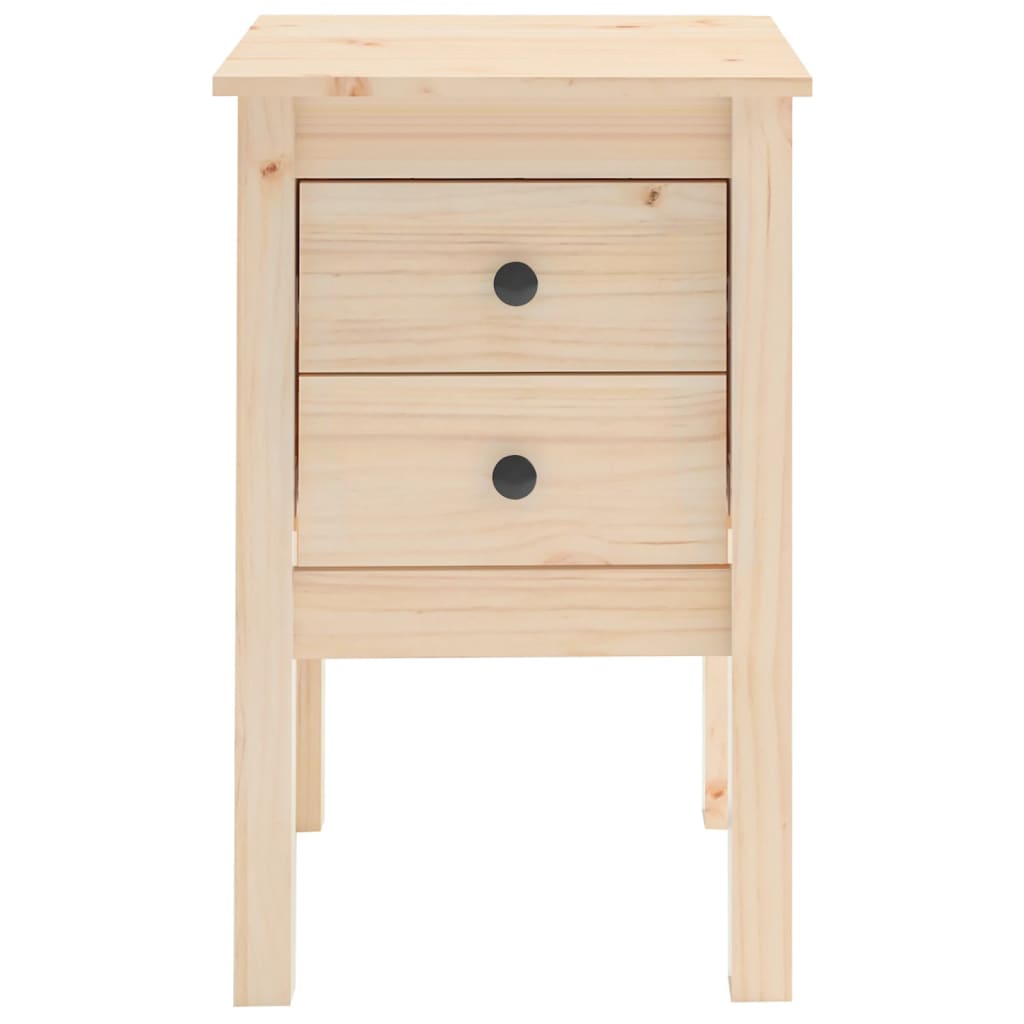 Tables de chevet 2 pcs 40x35x61,5 cm en bois de pin massif