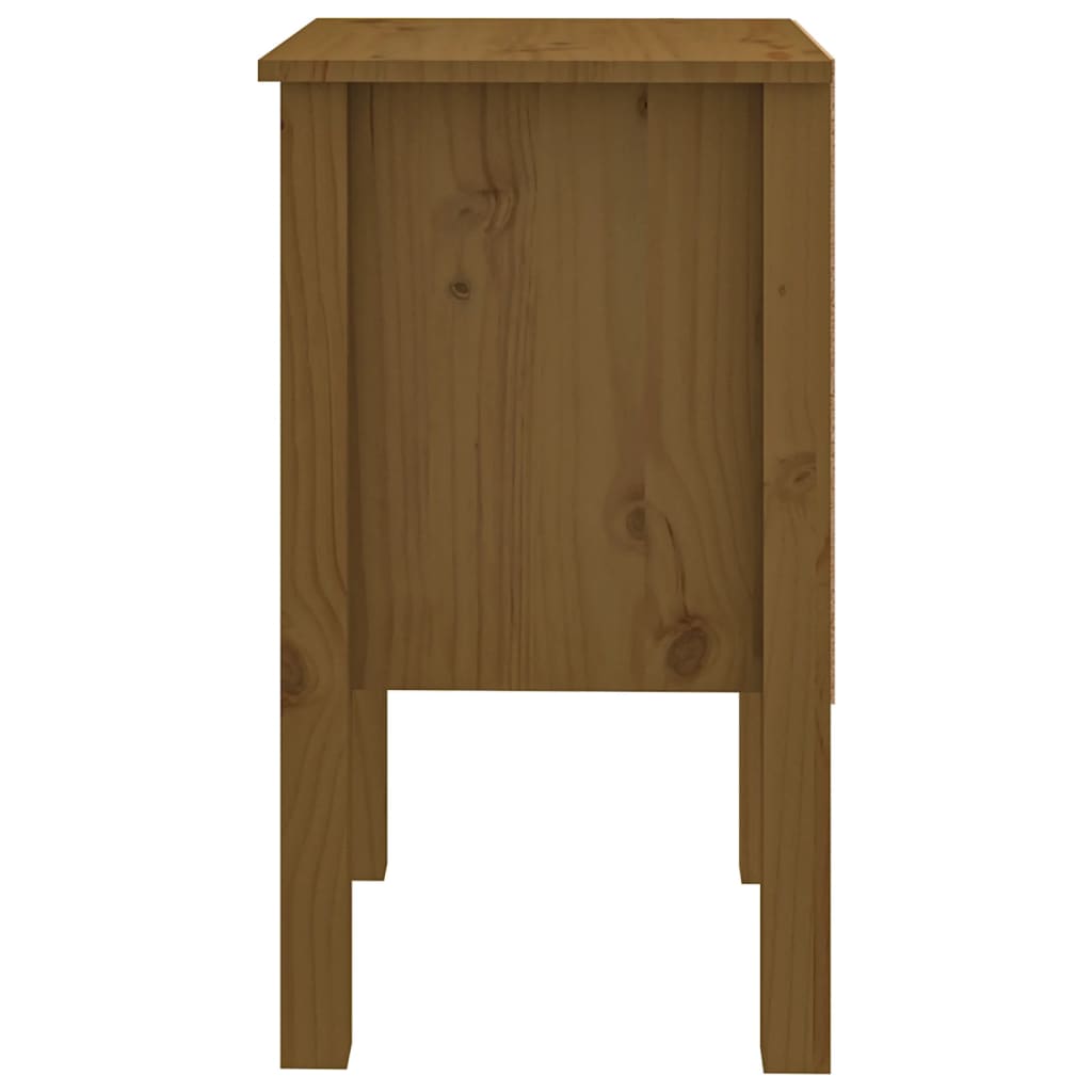 Tables de chevet 2 pcs 40x35x61,5 cm en bois de pin massif