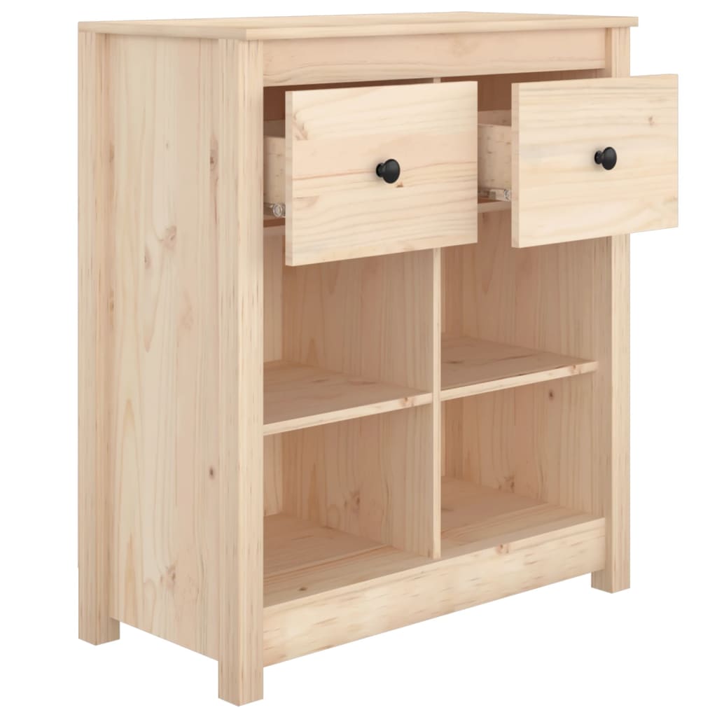 Buffet 70x35x80 cm en bois de pin massif