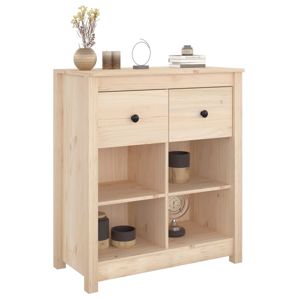 Buffet 70x35x80 cm en bois de pin massif