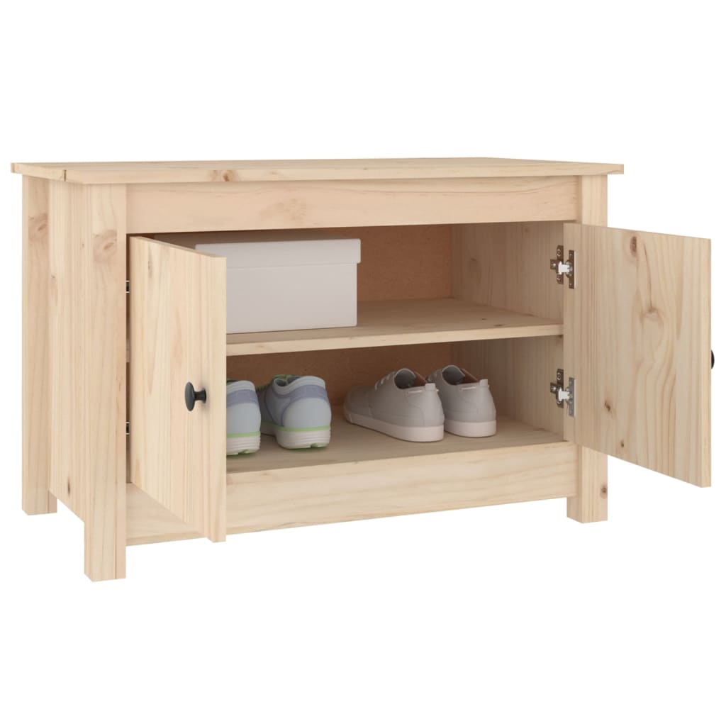 Schoenenkast 70x38x45,5 cm massief grenenhout