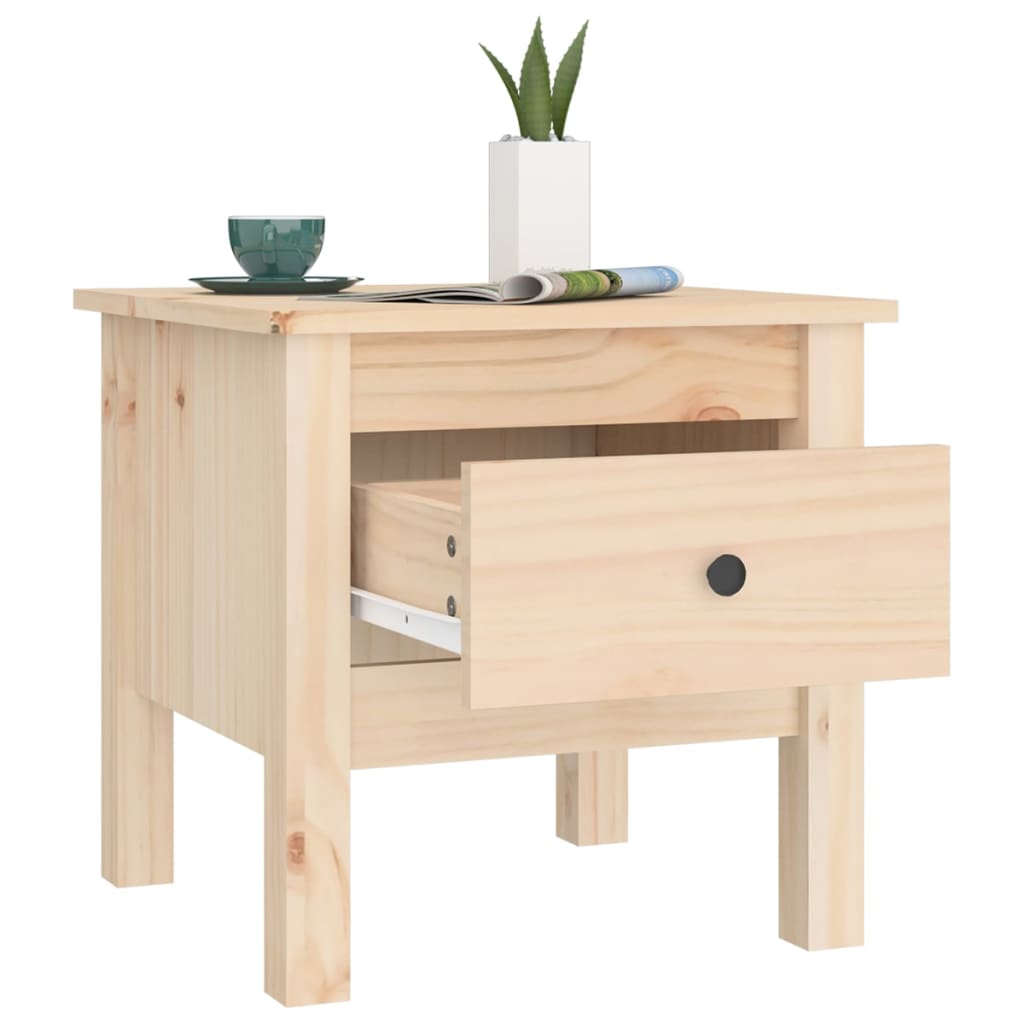 Table d'appoint 50x50x49 cm en bois de pin massif