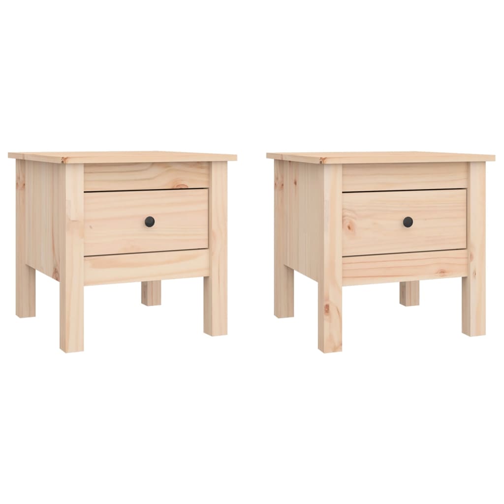 Table d'appoint 50x50x49 cm en bois de pin massif