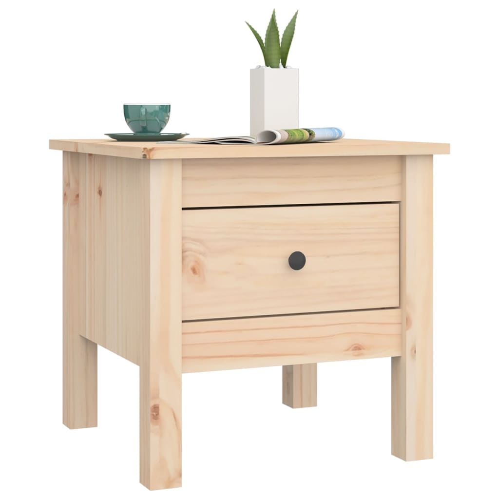 Table d'appoint 50x50x49 cm en bois de pin massif