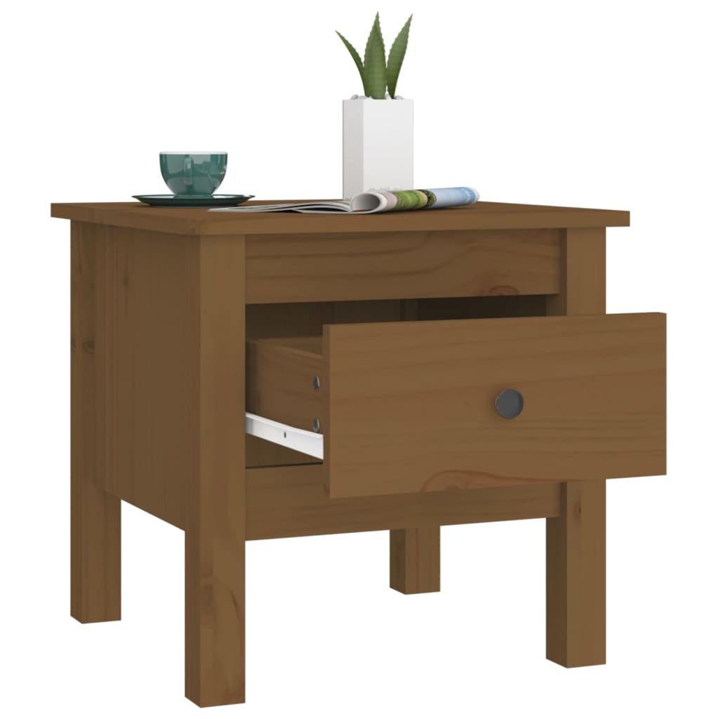 Table d'appoint 50x50x49 cm en bois de pin massif