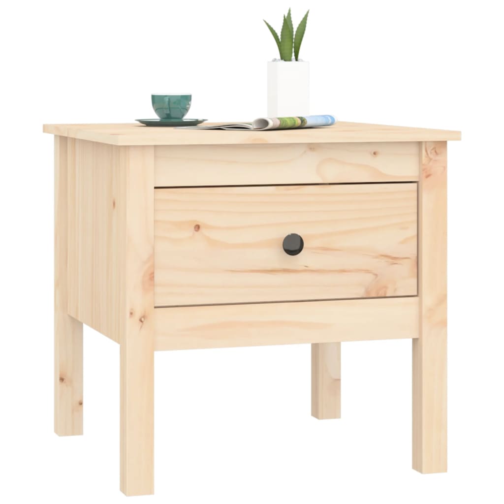 Table d'appoint 50x50x49 cm en bois de pin massif