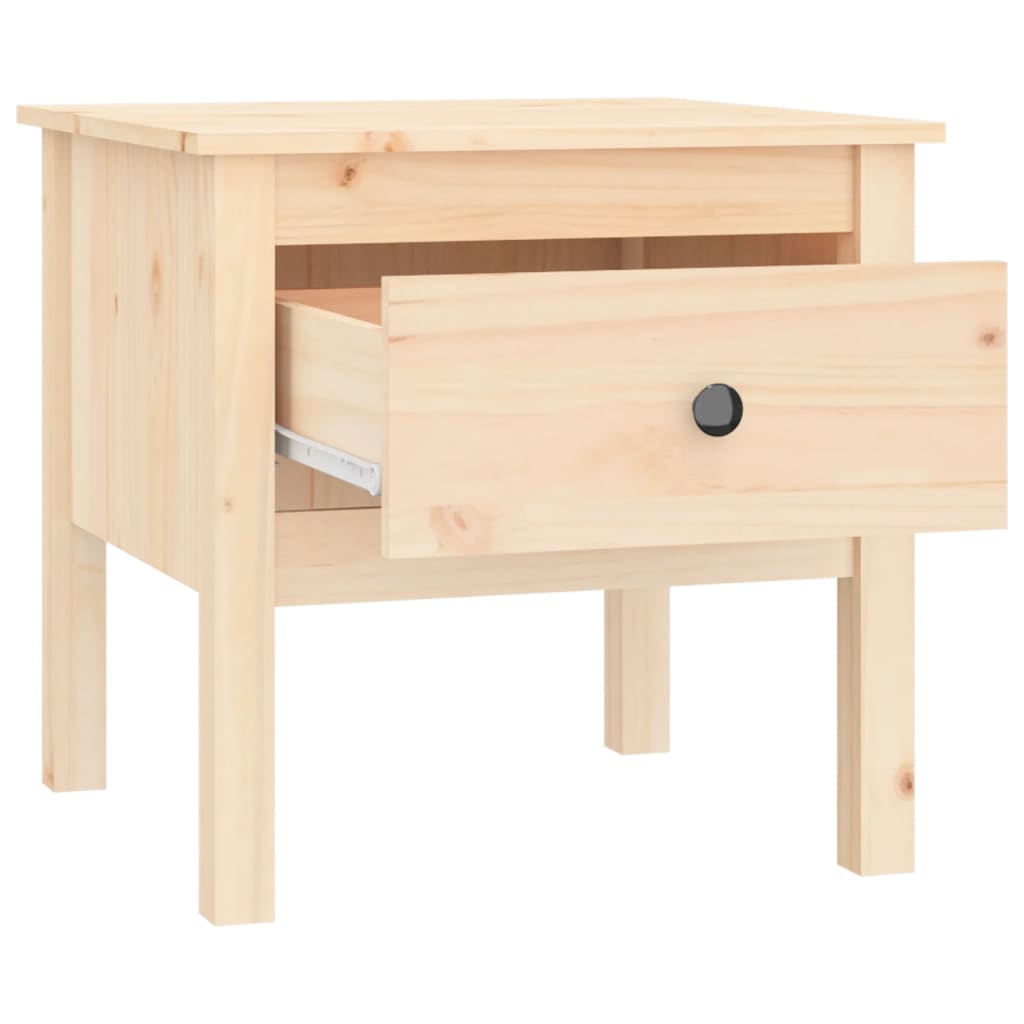 Table d'appoint 50x50x49 cm en bois de pin massif