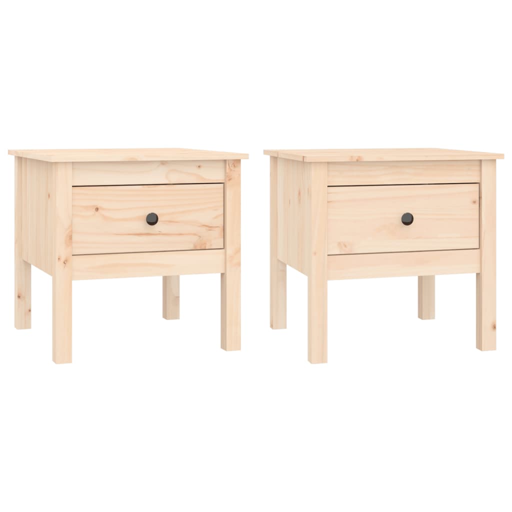 Table d'appoint 50x50x49 cm en bois de pin massif