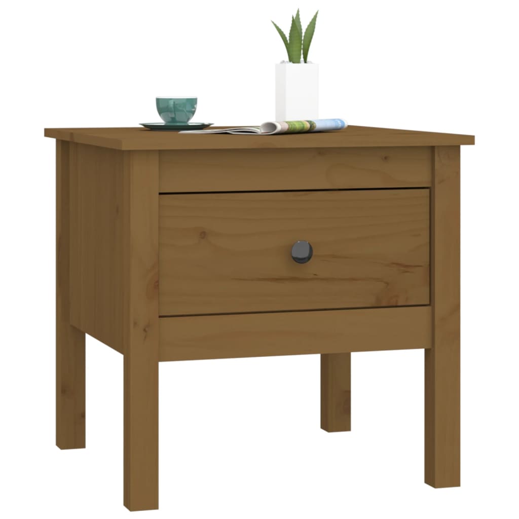 Table d'appoint 50x50x49 cm en bois de pin massif