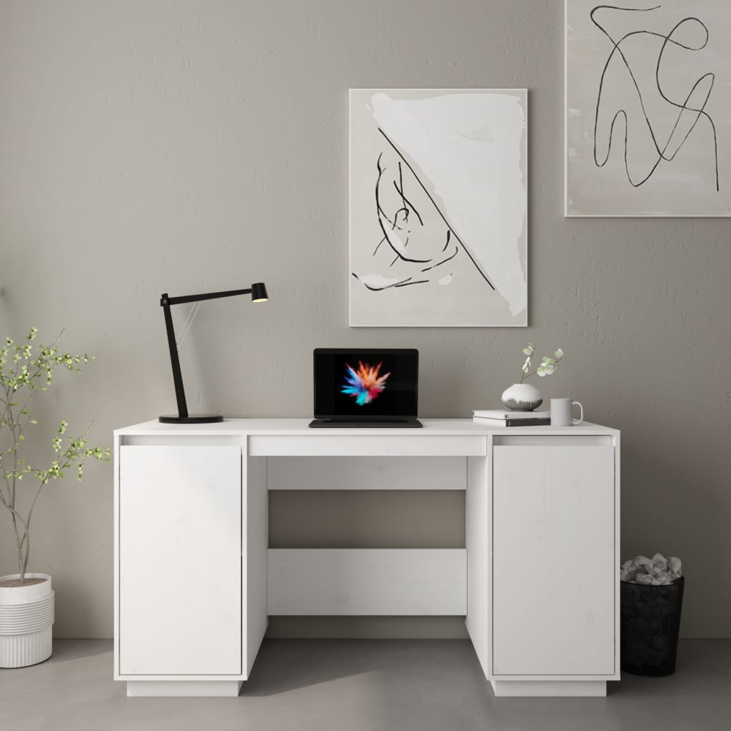 Bureau 140x50x75 cm massief grenenhout