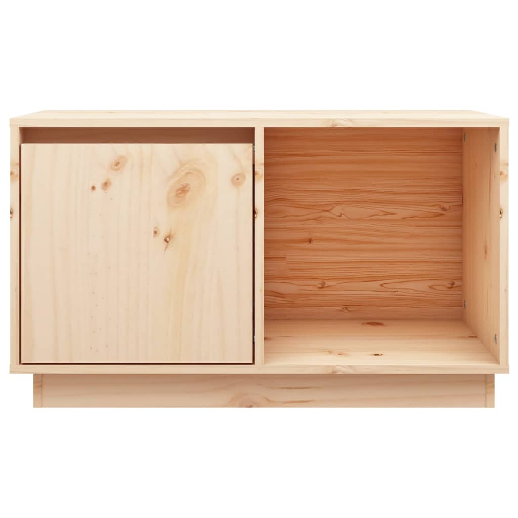 Meuble TV 74x35x44 cm en bois de pin massif