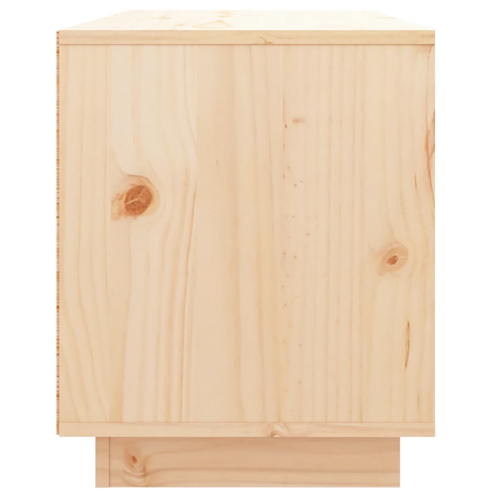 Meuble TV 74x35x44 cm en bois de pin massif