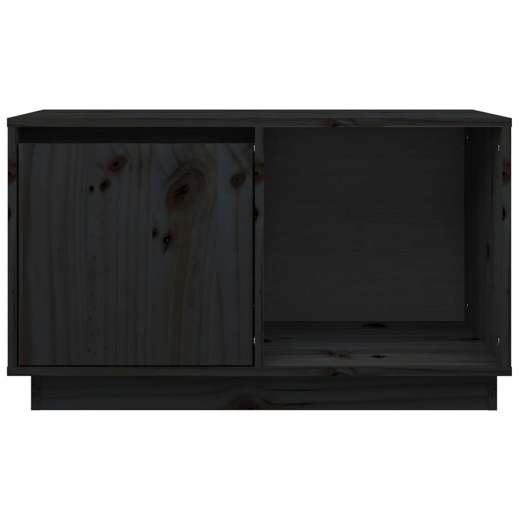 Meuble TV 74x35x44 cm en bois de pin massif