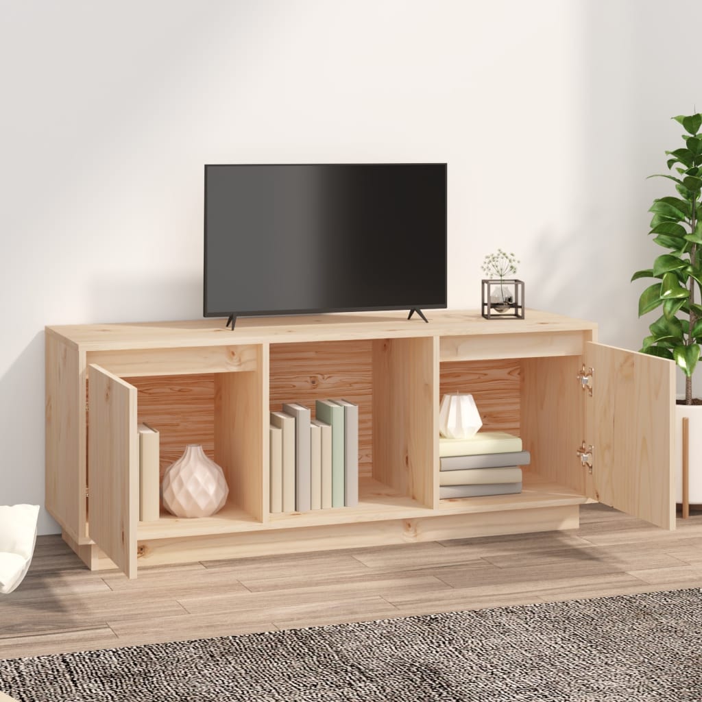 Tv-meubel 110,5x35x44 cm massief grenenhout