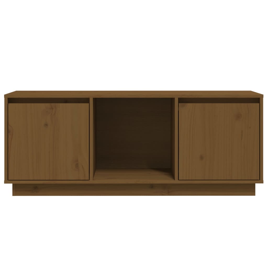 Tv-meubel 110,5x35x44 cm massief grenenhout