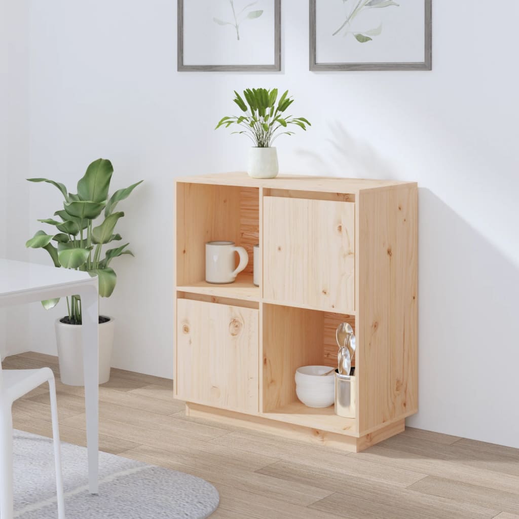 Buffet 74x35x80 cm en bois de pin massif