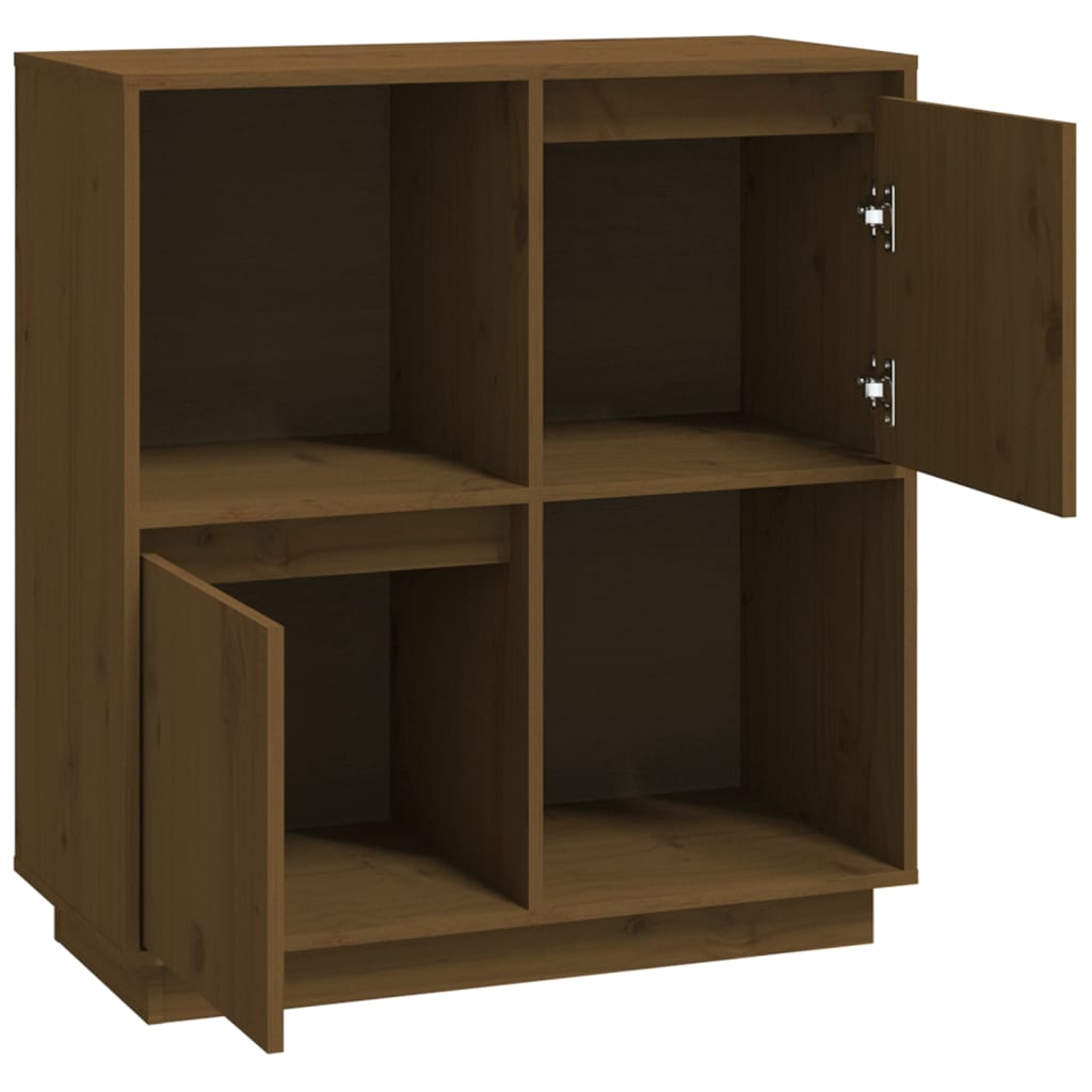 Dressoir 74x35x80 cm massief grenenhout