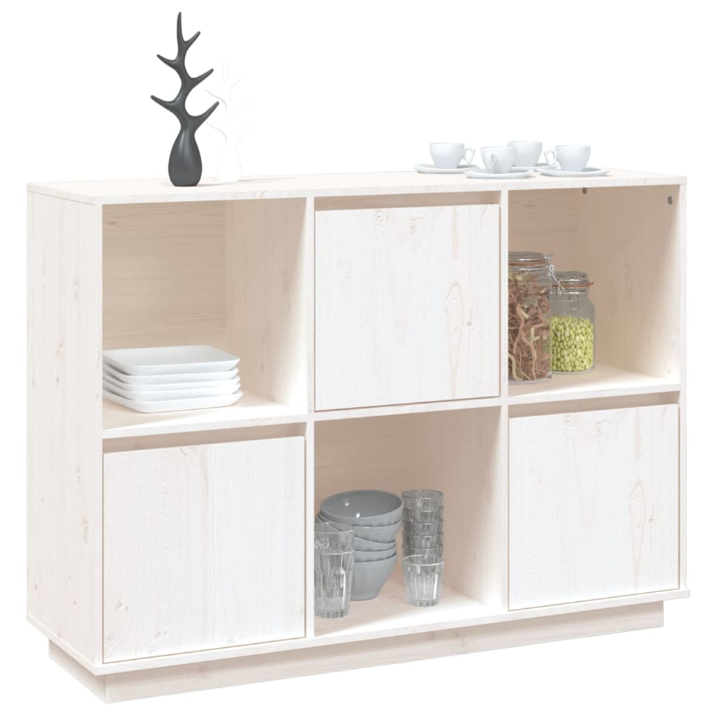 Dressoir 110,5x35x80 cm massief grenenhout